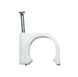 Clema cu cui 20 mm pentru fixare cablu, set 100 buc, Breckner
