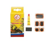 Set petice vulcanizare anvelope si camere de aer cu adeziv 8 ml, 5 piese