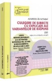 Admiterea in notariat. Culegere de subiecte cu explicatii ale variantelor de raspuns Ed.2025 - Carmen-Nicoleta Barbieru, Diana Geanina Ionas