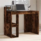vidaXL Birou, stejar fumuriu, 103,5x56,5x94 cm, lemn prelucrat