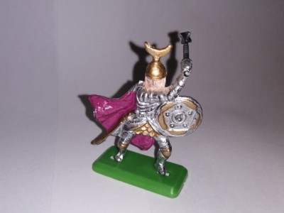 bnk jc Cavaler turc medieval - copie dupa Britains - argintiu foto