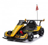 Cumpara ieftin Masinuta - Kart electric pentru copii 3-11 ani, Racing F1 500W 24V, telecomanda, music player, drift, galben