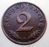2.958 GERMANIA 2 REICHSPFENNIG 1937 D
