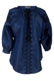 Bluza tip ie dama denim B23, bleumarin , marimea L
