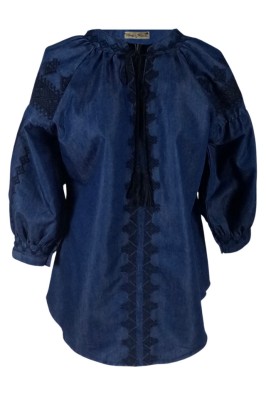 Bluza tip ie dama denim B23, bleumarin , marimea 2XL foto