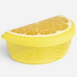 Recipient de Depozitare Alimente Formă Lamaie cu Grătar Interior, CMCLASS