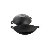 Wok din fonta, negru, 31 cm, Kinghoff