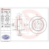 Set disc frana Volvo 780 (782) 04.86-11.90, 940 Estate (945) 08.90-10.95, 940 2 (944) 08.94-12.98, 940 2 Estate (945) 09.90-10.98, 960 (964) 08.90-07, BREMBO