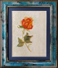Trandafir- pictură realizată de Maria Vagyon (n. 1957), Flori, Ulei, Impresionism