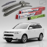 Cumpara ieftin Ștergătoare Mitsubishi Outlander II (CW) 2007-2012 | Set Față și Spate Flat &ndash; TeamCar&reg;