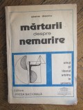 MARTURII DESPRE NEMURIRE - ELENA ILIESCU