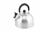 Ceainic din inox cu fluier Floria ZLN1276, Exterior polishat, Compatibil gaz, electric &amp; inductie, Capacitate 3L