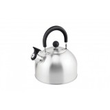 Ceainic din inox cu fluier Floria ZLN1276, Exterior polishat, Compatibil gaz, electric &amp; inductie, Capacitate 3L