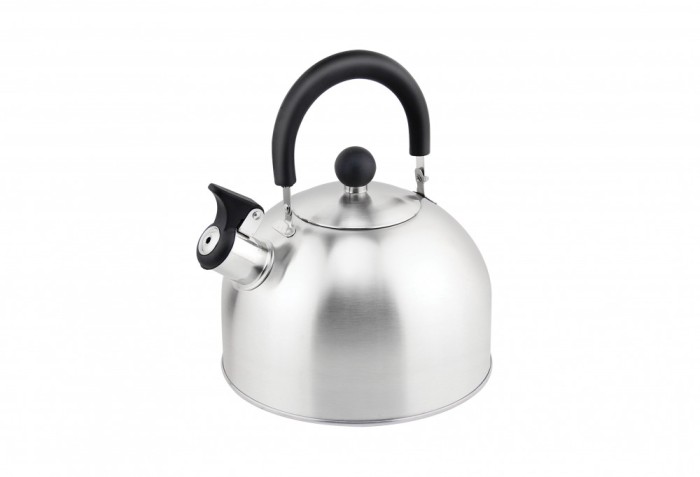 Ceainic din inox cu fluier Floria ZLN1276, Exterior polishat, Compatibil gaz, electric &amp; inductie, Capacitate 3L