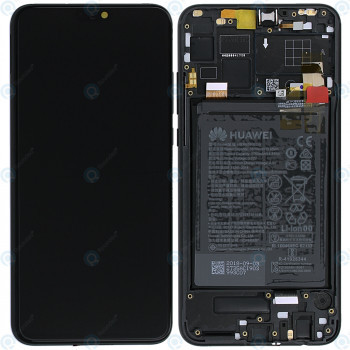 Huawei Honor 8X (JSN-L21) Capac frontal al modulului de afișare + LCD + digitizer + baterie neagră 02352DWN 02352DWX foto