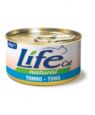 Conserva cu hrana umeda pentru pisici Life Cat, ton, 85 g foto