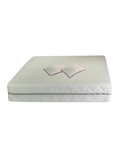 Set Saltea ortopedica, Terra Standard Spring Comfort 140x200x26cm, cu plasa de arcuri Bonell, husa detasabila tricot, hipoalergenica, fermitate mediu