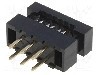 Conector IDC, 6 pini, pas pini 2mm, CONNFLY - DS1018-02-06B2