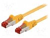 Cablu patch cord, Cat 6, lungime 0.25m, S/FTP, Goobay - 95453