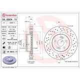 Set disc frana Renault Clio 3 (Br0/1 Cr0/1) 01.05-12.14, Megane 2 (Bm0/1 Cm0/1) 07.01-10.12, Fata, 312X28mm, ventilat, BREMBO