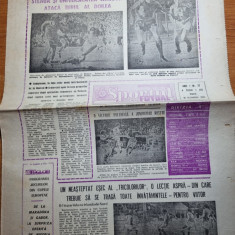 sportul 18 octombrie 1985-steaua si u.craiova in turul al 2-lea cupele europene