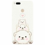 Husa silicon pentru Xiaomi Mi A1, Bear Family