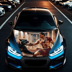 Folie Capota Auto &ldquo;Hood Art&rdquo; rezistenta la exterior, marime S (150 x 110cm) &ndash; Cod: AVX-CAPOTA-015S