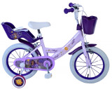 Bicicleta pentru fete Disney Wish, 16 inch, culoare violet/alb, frana de mana fa PB Cod:21711-DR