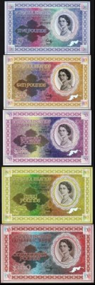 Bancnota Tortola 5 - 100 Pounds 2019 - UNC ( set x5 hibrid polimer - fantezie ) foto