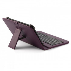 Husa Tableta 7 Inch Cu Tastatura Micro Usb Model X, Mov C2