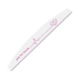Cumpara ieftin Pila Unghii Semiluna 100/180 SensoPRO Milano - Heart Style #12