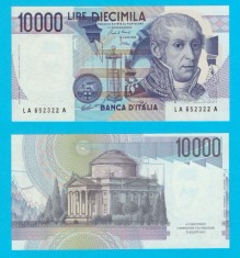 Italia (p#112) 10.000 Lire 1984 UNC &#039;Volta&#039; serie: LA 652322 A