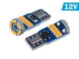 Set 2 becuri T10 LED 12V galben canbus 58286