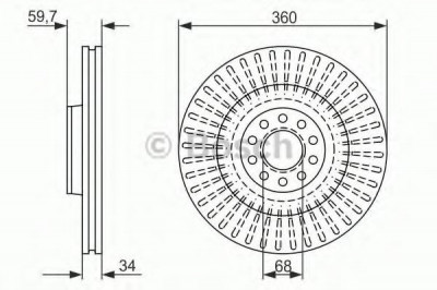 Disc frana AUDI A6 Avant (4F5, C6) (2005 - 2011) BOSCH 0 986 479 302 foto