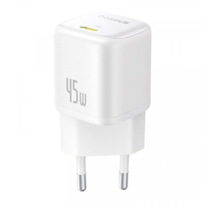 Incarcator Retea Baseus PicoGo, 45W, 3A, 1 x USB-C, Alb P10176800213-00 foto