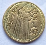 245. Moneda Vatican 20 lire 1975 (Holy Year: Jubilee 1975), Europa