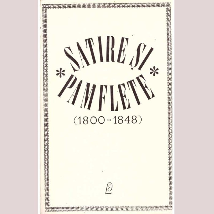 - Satire si pamflete (1800-1848) - 136229