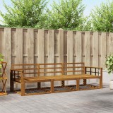 vidaXL Set de canapea 3 pcs natural Lemn Solid de Acacia 3367132