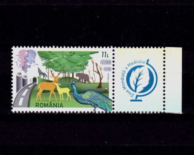 ✅RO 2023 LP 2420 &amp;quot;Ziua Mondială a Mediulu &amp;quot;,serie cu vinieta (div. tipuri!),MNH foto