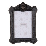 Cumpara ieftin Rama foto masa, perete polirasina neagra 15x3x22 cm, 10x15 cm