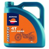 Ulei Moto Repsol Off Road 4T 10W40 4L Sintetic, Protectie Superiora, JASO MA, API SJ, Motocross, Enduro, Trial, Quad