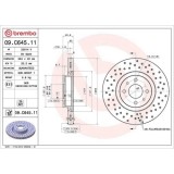 Set disc frana Abarth 500 / 595 / 695 01.08-, 500c / 595c / 695c 05.08-, Fata, 284X22mm, ventilat, BREMBO