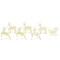 Renii LED cu 40 LED 7 pcs Auriu PET