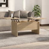 Gossi masuta de cafea, stejar sonoma, 80x50x42,5 cm, lemn prelucrat