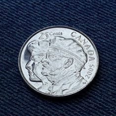 3m - 25 Cents 2005 Canada / moneda comemorativa - Anul veteranului