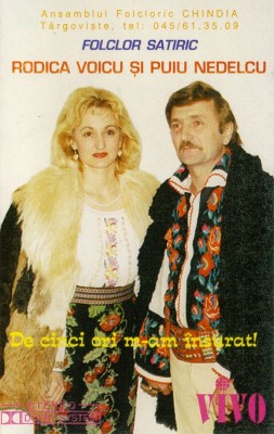 Casetă audio Rodica Voicu Și Puiu Nedelcu &amp;lrm;&amp;ndash; Folclor Satiric, originală foto