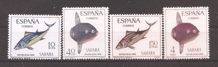 Sahara Spaniola 1966 - Ziua timbrului - Pești, MNH