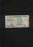 Zimbabwe 25 000 000 000 25 miliarde dollari dollars 2008 seria5524823