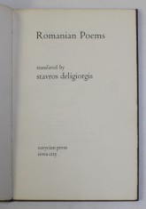 ROMANIAN POEMS , EXEMPLARUL 198 DIN 200 CONTINE POEZII DE ANA BLANDIANA , NORA IUGA , FLORIAN MUGUR , MARIN SORESCU , 1977 foto