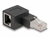 Adaptor de retea RJ45 Cat.6A in unghi 90 grade stanga, Delock 87863